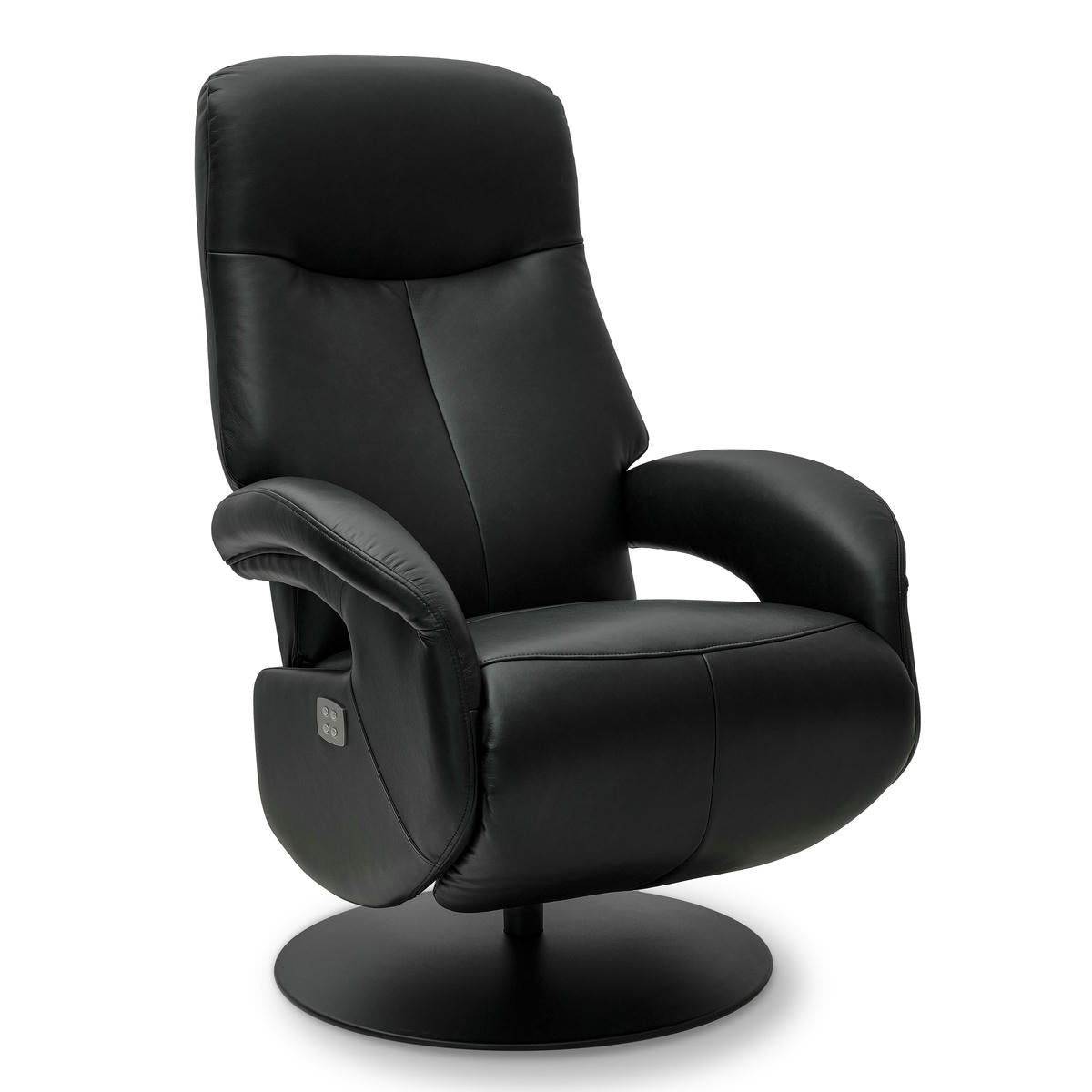 Relaxsessel Schwarz Bull Echtleder - FURNHOUSE