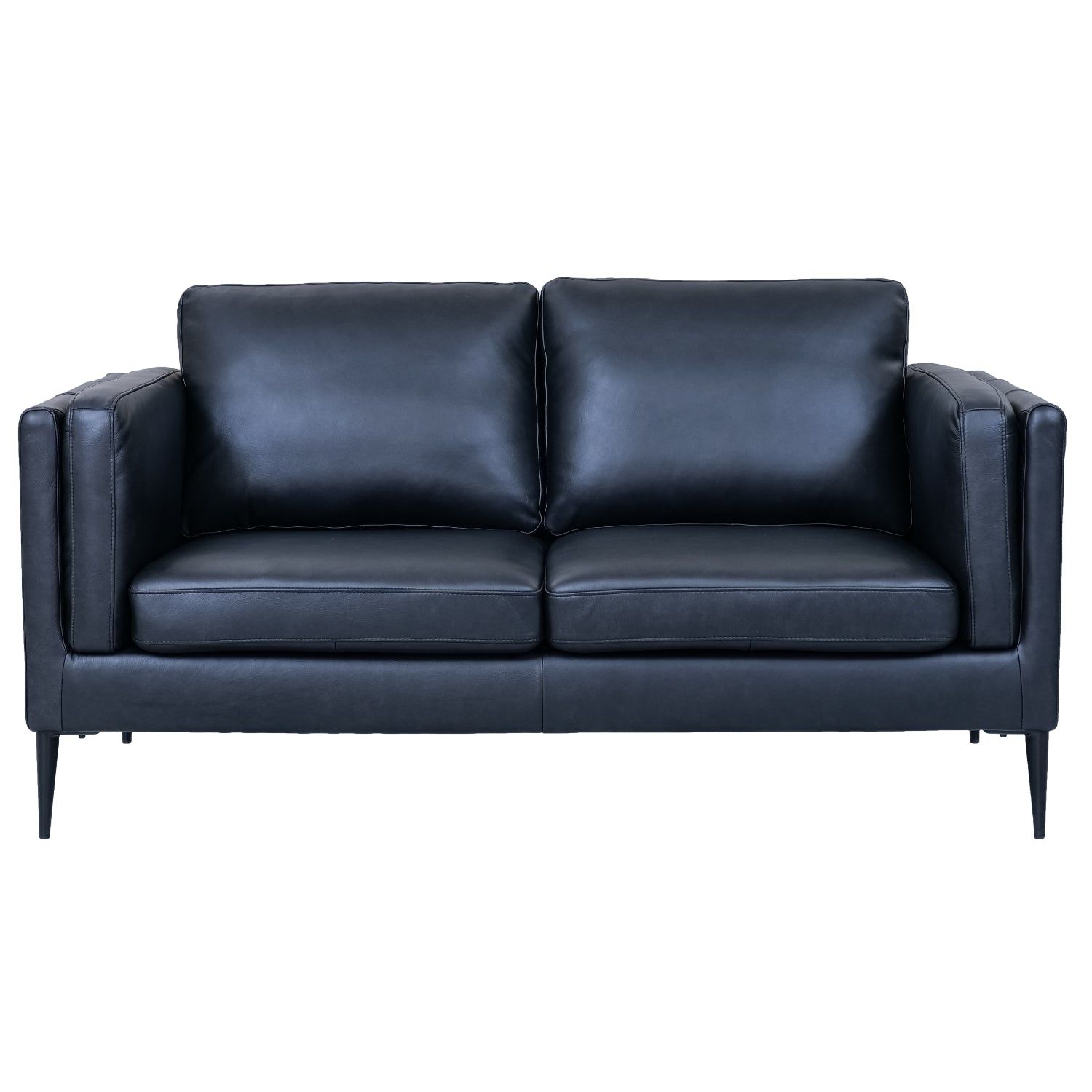 2-Sitzer Sofa Valencia Schwarz - FURNHOUSE