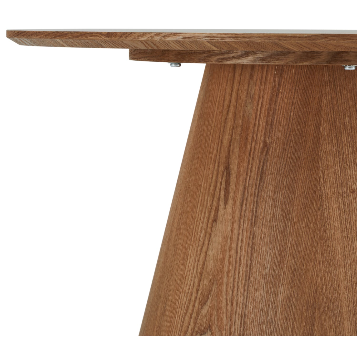Runder Couchtisch mit Säulenfuß Tango Eichefarben ø80x45 cm - FURNHOUSE