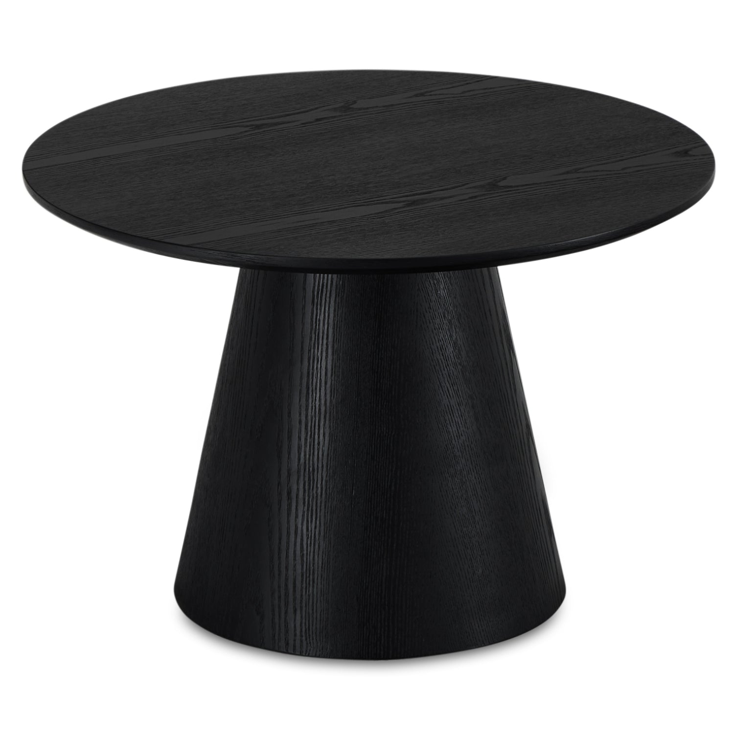 Runder Couchtisch mit Säulenfuß Tango Schwarz ø60x40 cm - FURNHOUSE