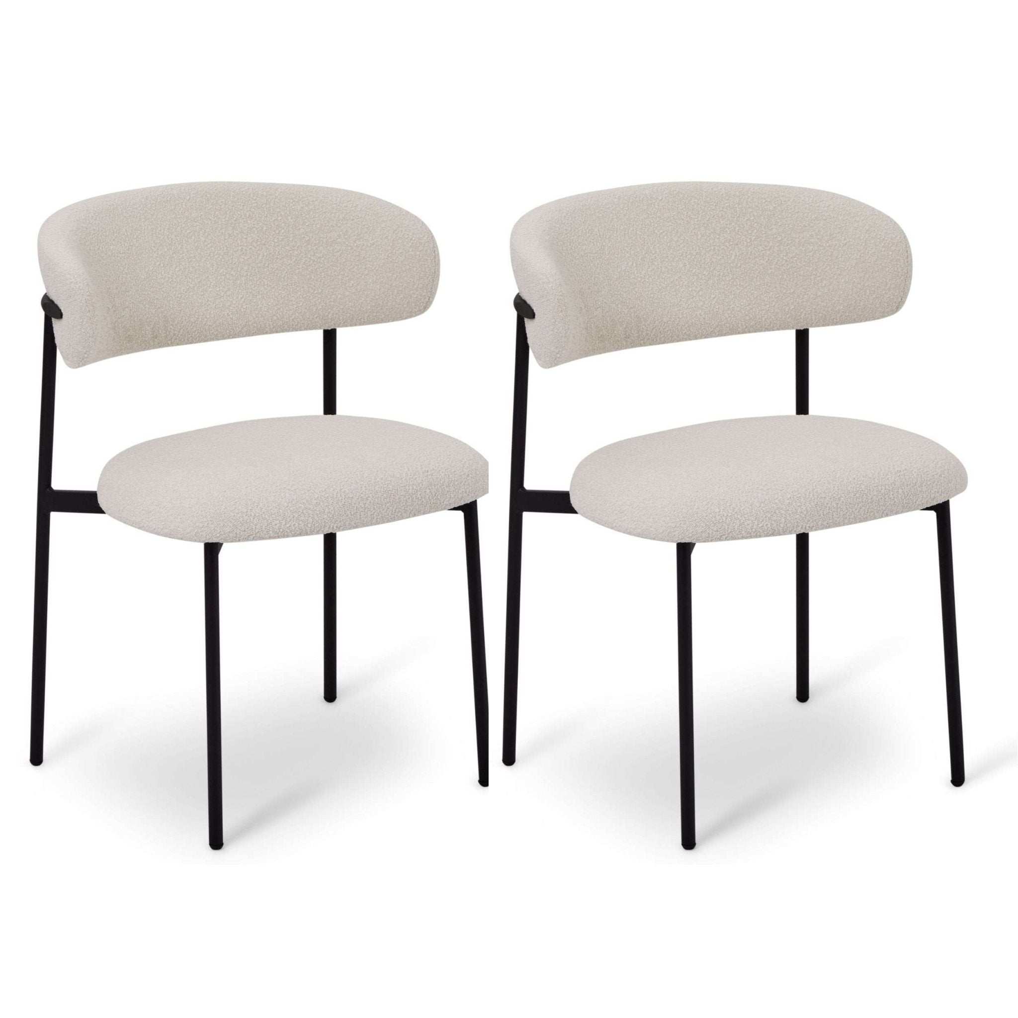 2er Set Polsterstühle Diana Weiß - FURNHOUSE