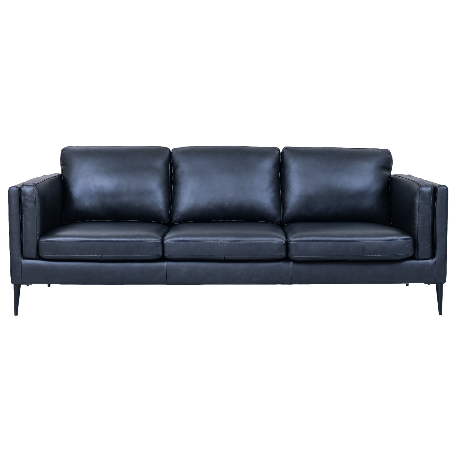 3-Sitzer Sofa Valencia Schwarz - FURNHOUSE