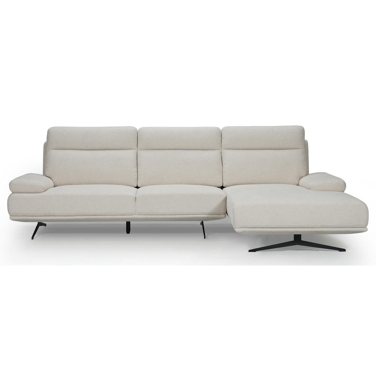 4-Sitzer Ecksofa Rechts Seattle Beige - FURNHOUSE