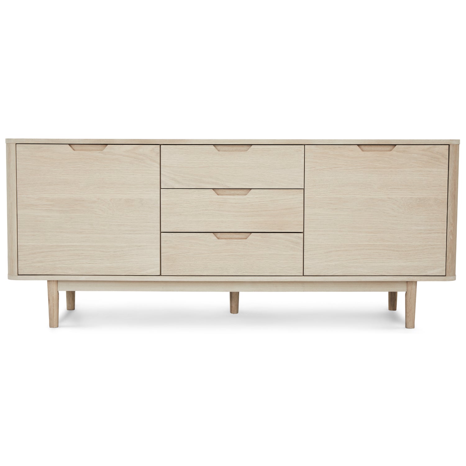 Sideboard Eiche massiv Nyborg 2 Türen - FURNHOUSE