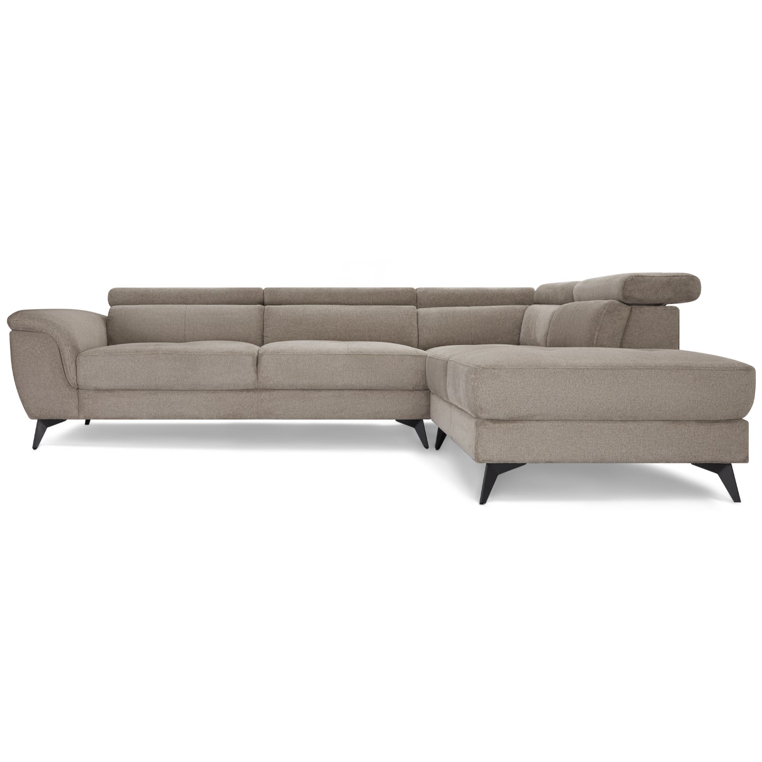 5-Sitzer Ecksofa Rechts Betis Beige - FURNHOUSE