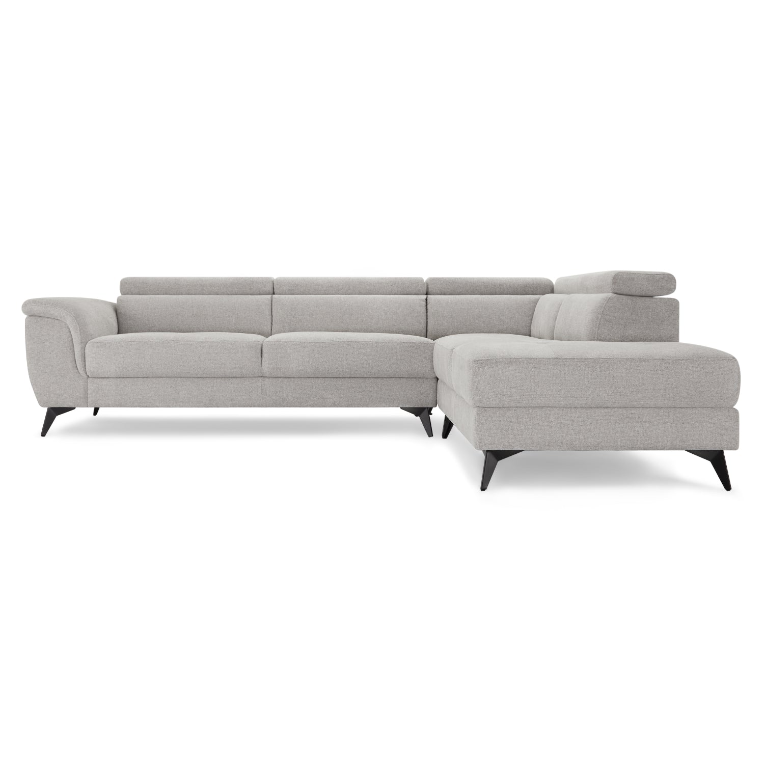 5-Sitzer Ecksofa Rechts Betis Grau - FURNHOUSE