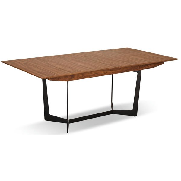 Ausziehbar Esstisch Tokyo - Inklusive 2 Ansteckplatten - Nussbaum 200/250x100 cm - FURNHOUSE
