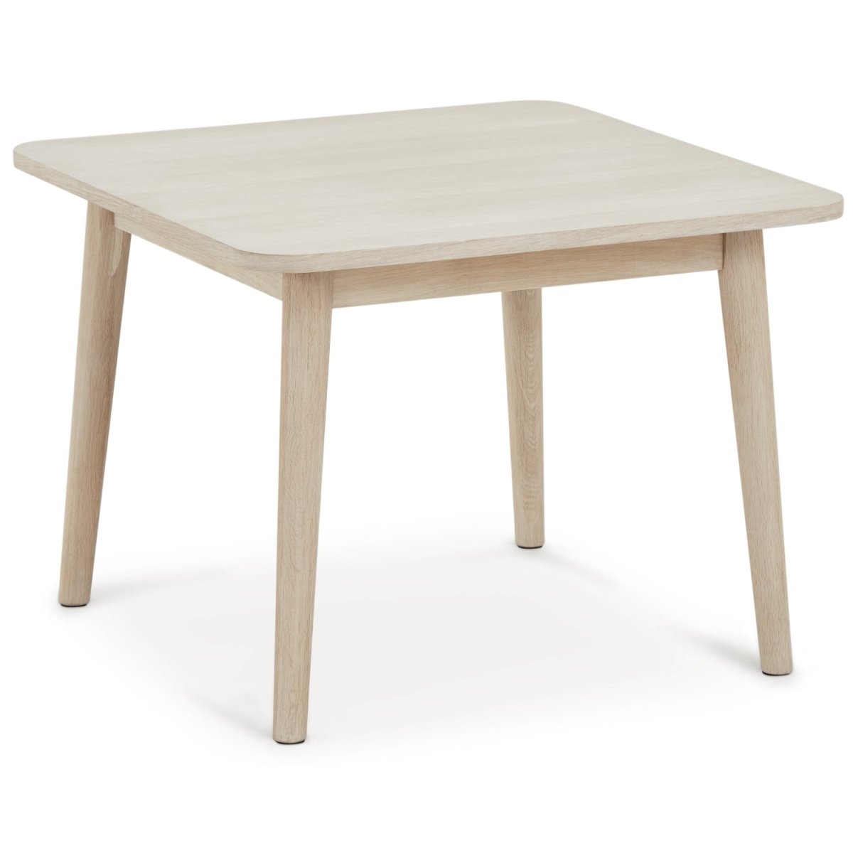 Couchtisch Nyborg 70 × 70 cm - Echtholzfurnier Eiche bianco - Quadratisch - Wohnzimmertisch