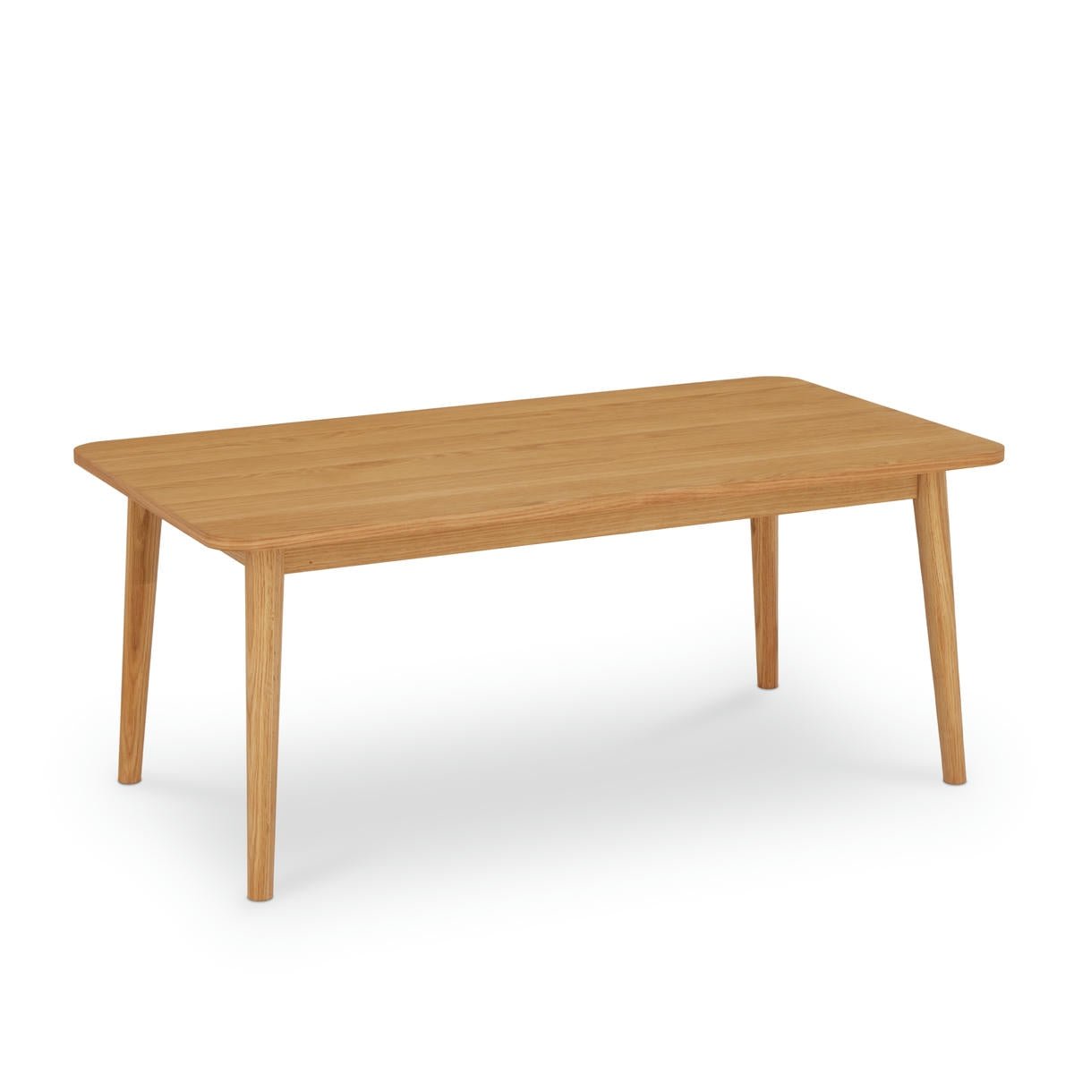 Couchtisch Nyborg 125 × 70 cm - Echtholzfurnier Wildeiche Naturgeölt - Rechteckig - Wohnzimmertisch