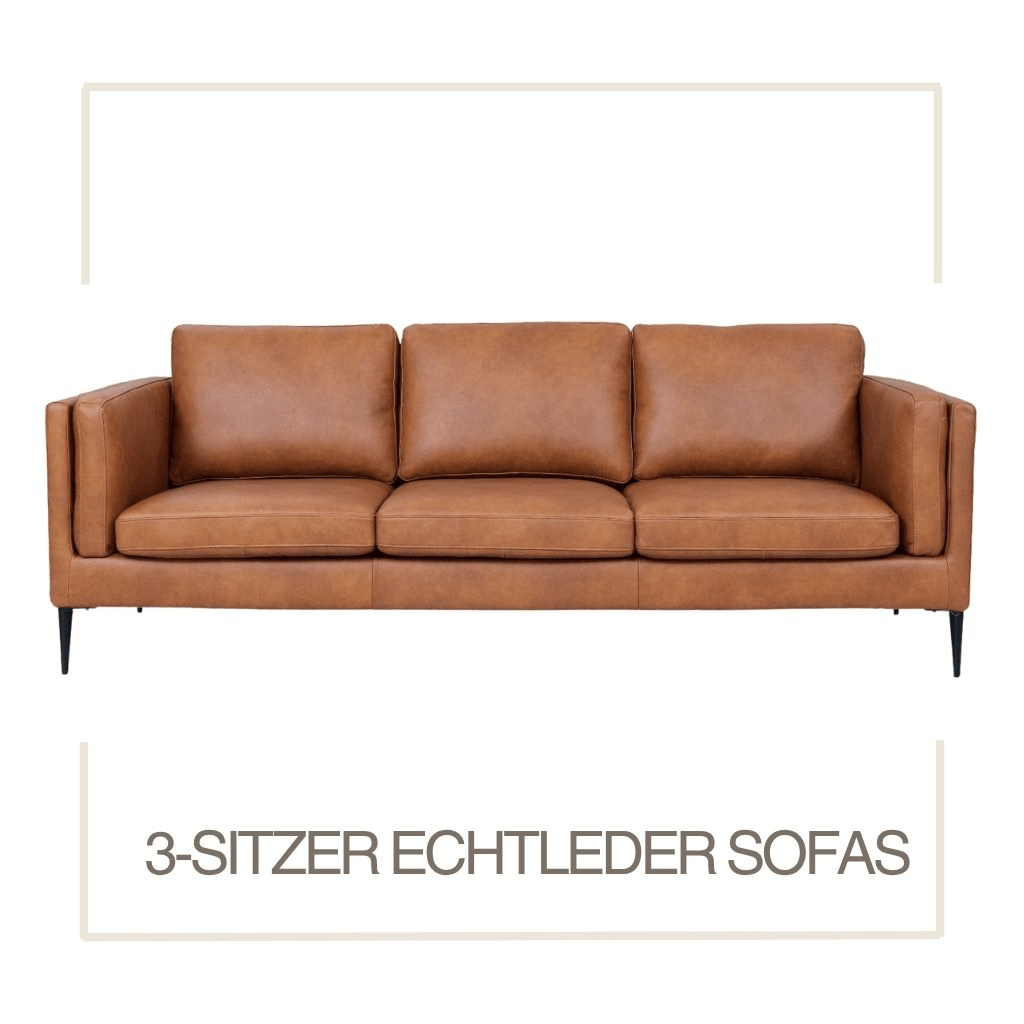 3-SITZER ECHTLEDER SOFAS - IBBE DESIGN