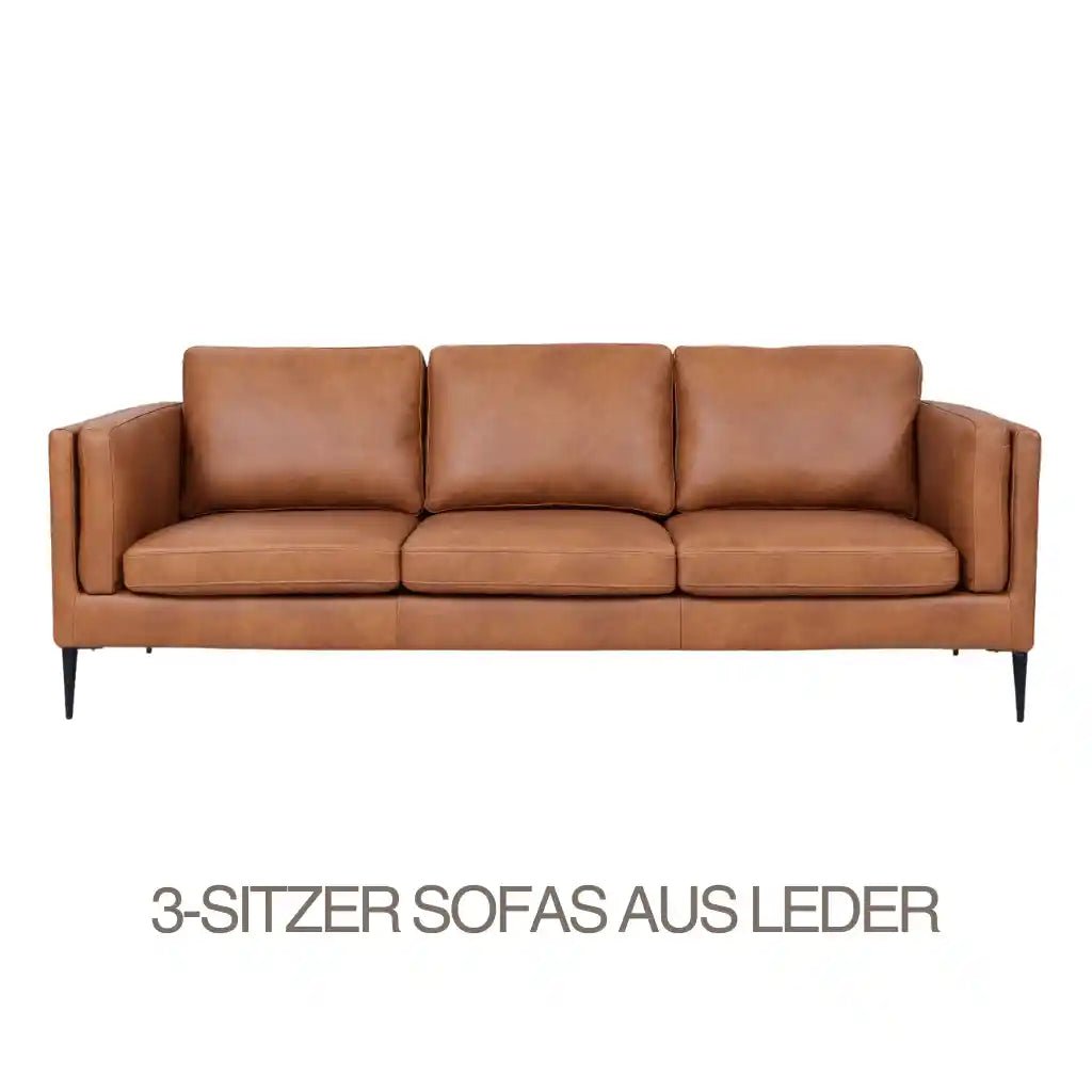 3-SITZER ECHTLEDER SOFAS - IBBE DESIGN