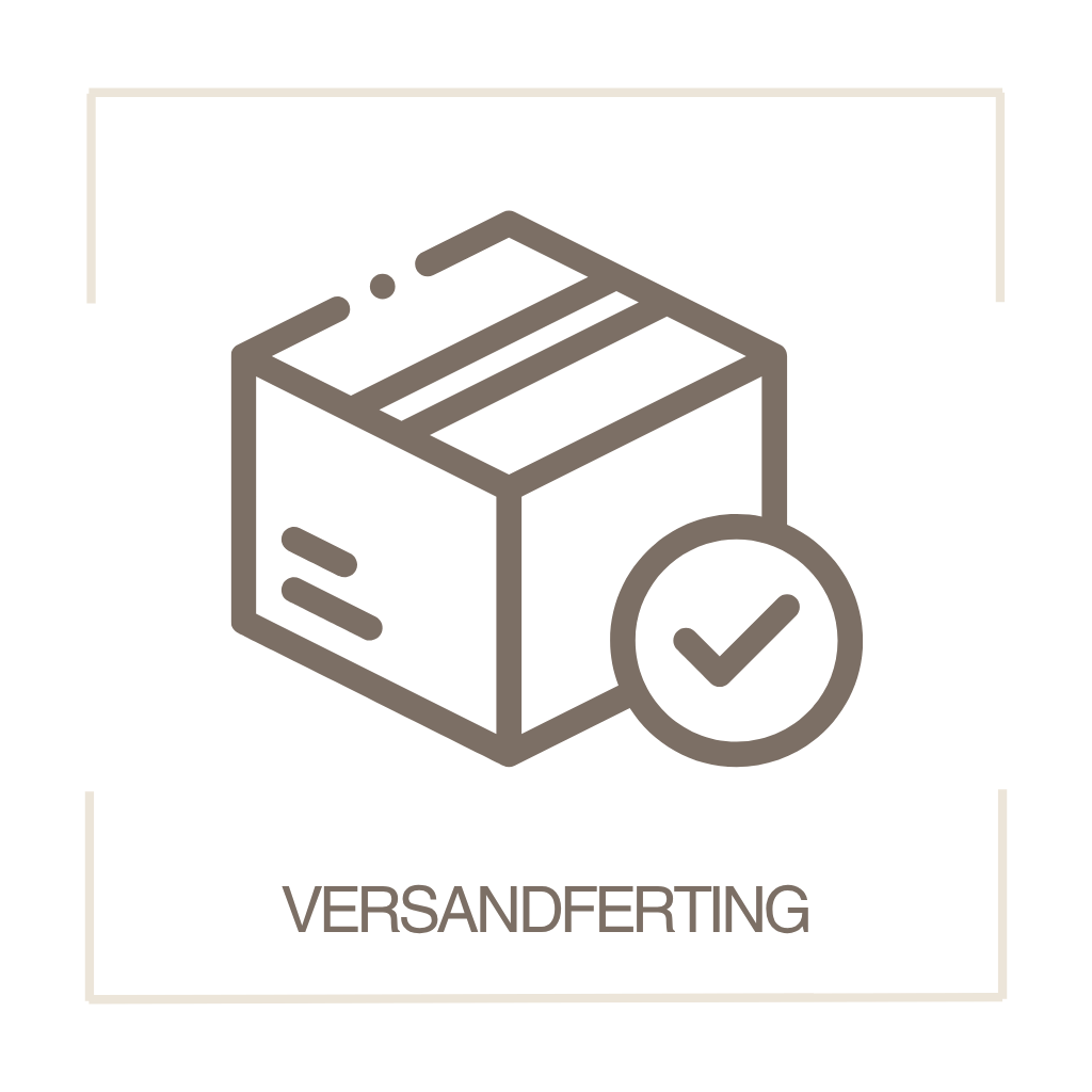 VORRÄTIG UND VERSANDFERTING