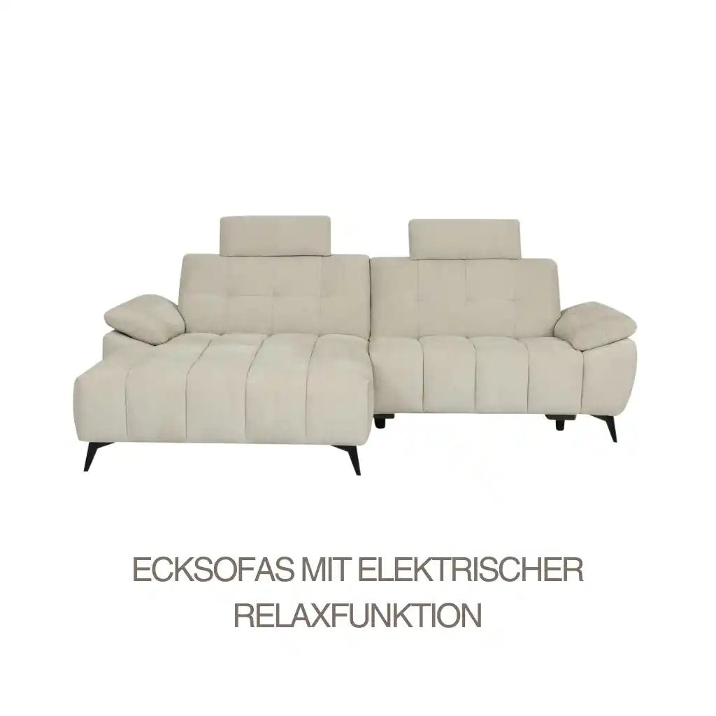 ECKSOFAS MIT ELEKTRISCHER RELAXFUNKTION - IBBE DESIGN