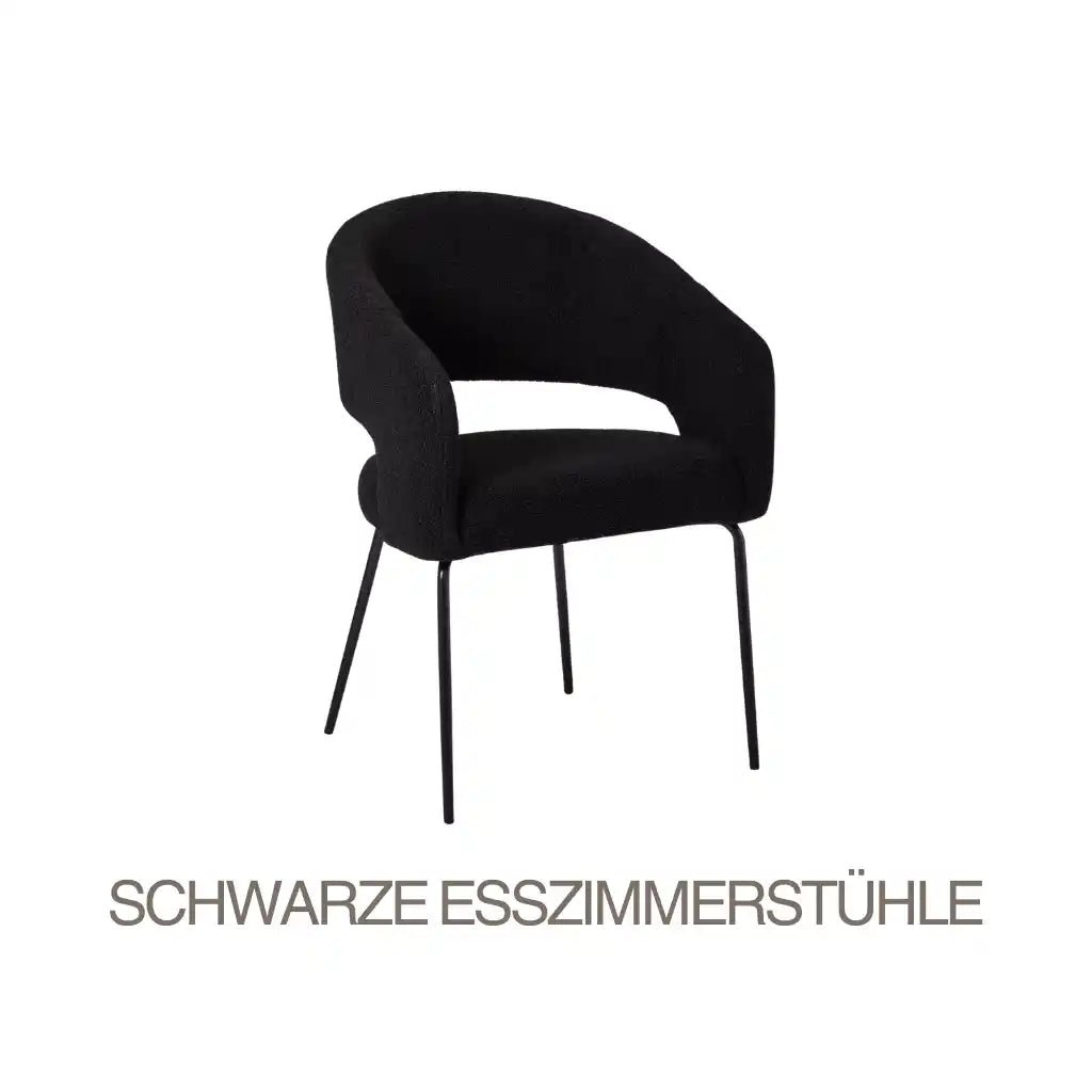 SCHWARZE ESSZIMMERSTÜHLE - IBBE DESIGN