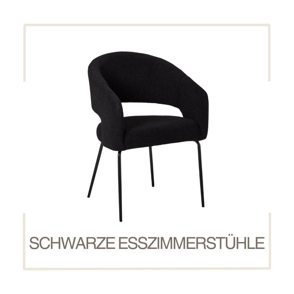 SCHWARZE ESSZIMMERSTÜHLE - IBBE DESIGN