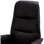 Manueller Relaxsessel - Echtleder/PVC Schwarz - FURNHOUSE