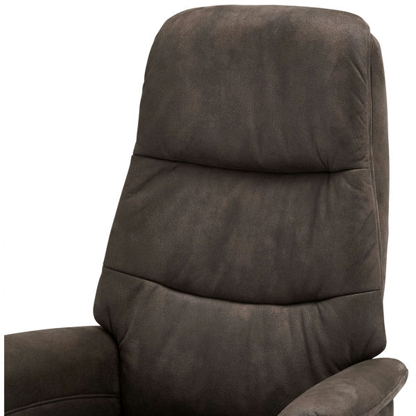 Relaxsessel Manual Braun Stoff Delta - FURNHOUSE
