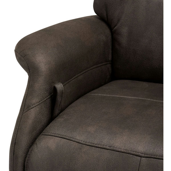 Relaxsessel Manual Braun Stoff Delta - FURNHOUSE