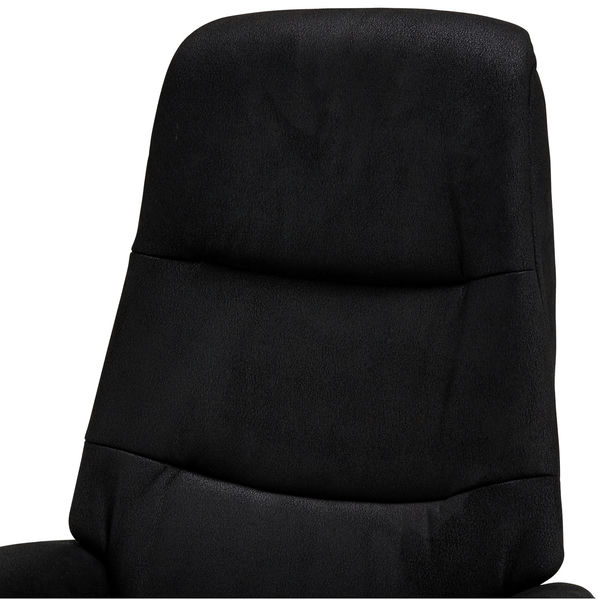 Relaxsessel Manual Schwarz Stoff Delta - FURNHOUSE