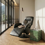 Elektrischer Relaxsessel - Echtleder Schwarz - FURNHOUSE