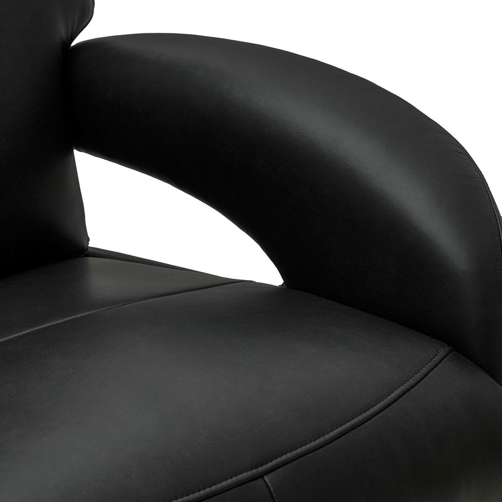 Relaxsessel Schwarz Bull Echtleder - FURNHOUSE