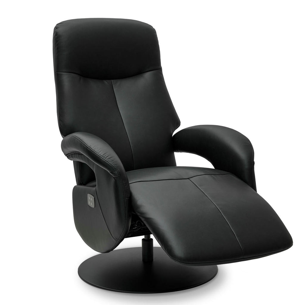 Relaxsessel Schwarz Bull Echtleder - FURNHOUSE