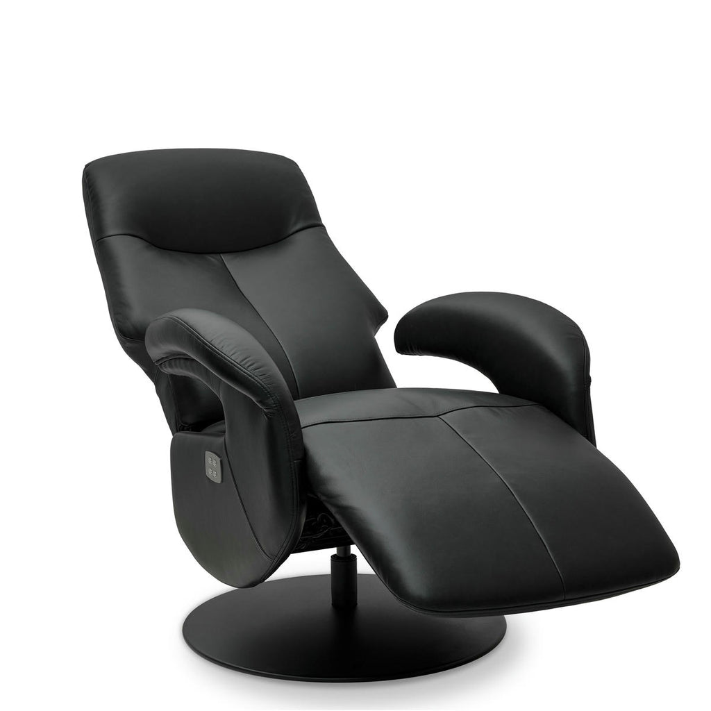 Relaxsessel Schwarz Bull Echtleder - FURNHOUSE