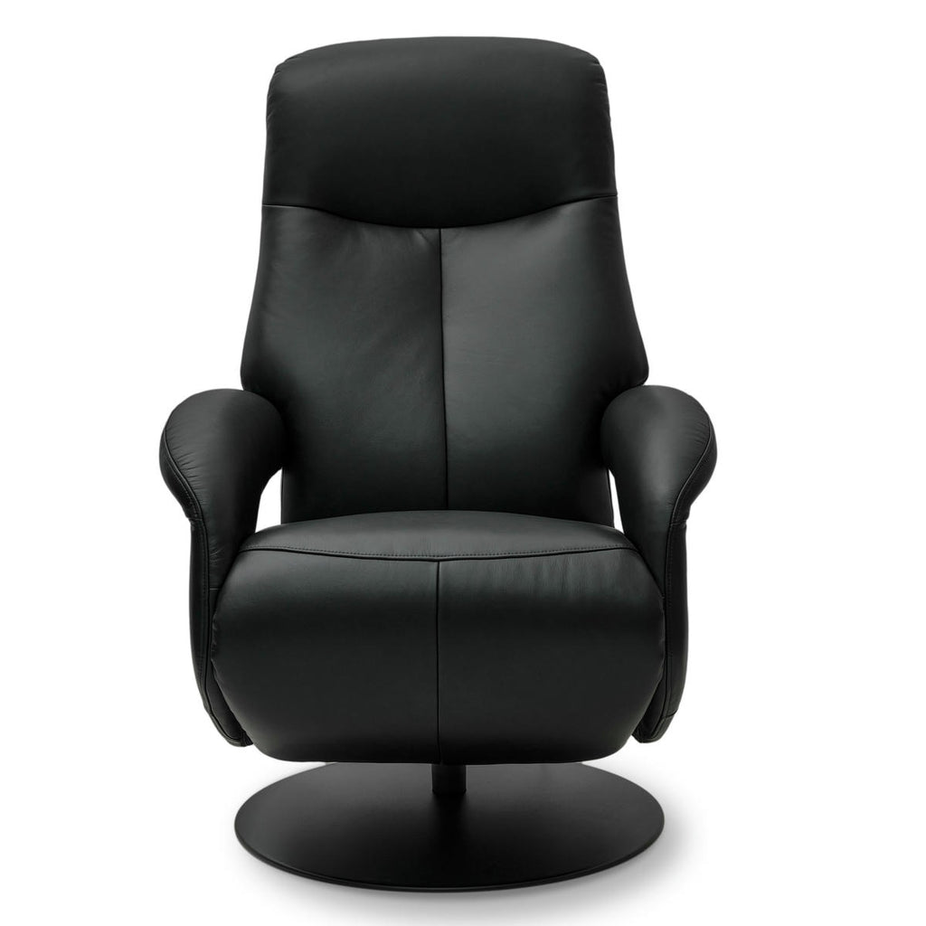 Relaxsessel Schwarz Bull Echtleder - FURNHOUSE