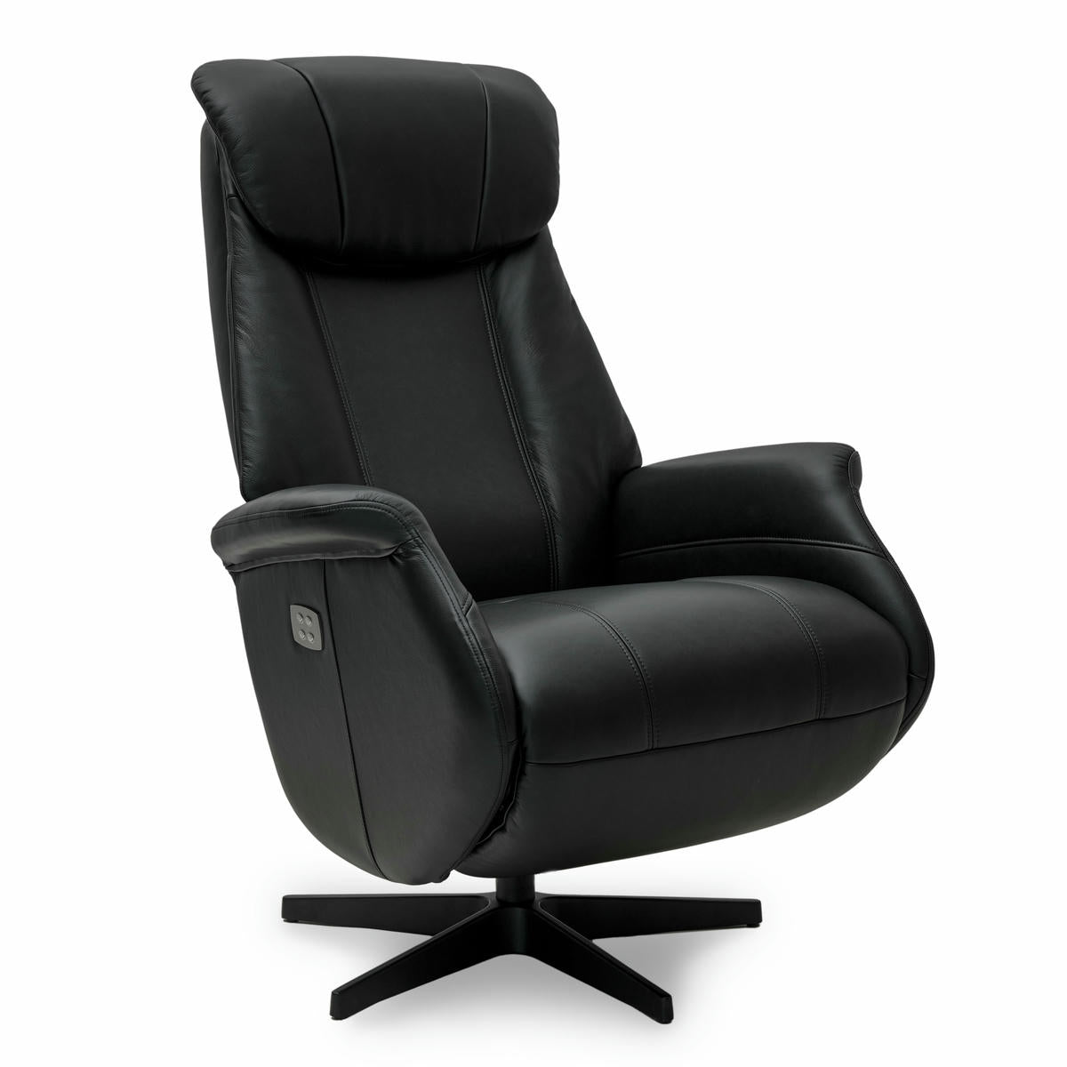 Relaxsessel Schwarz Bonanza Echtleder - FURNHOUSE