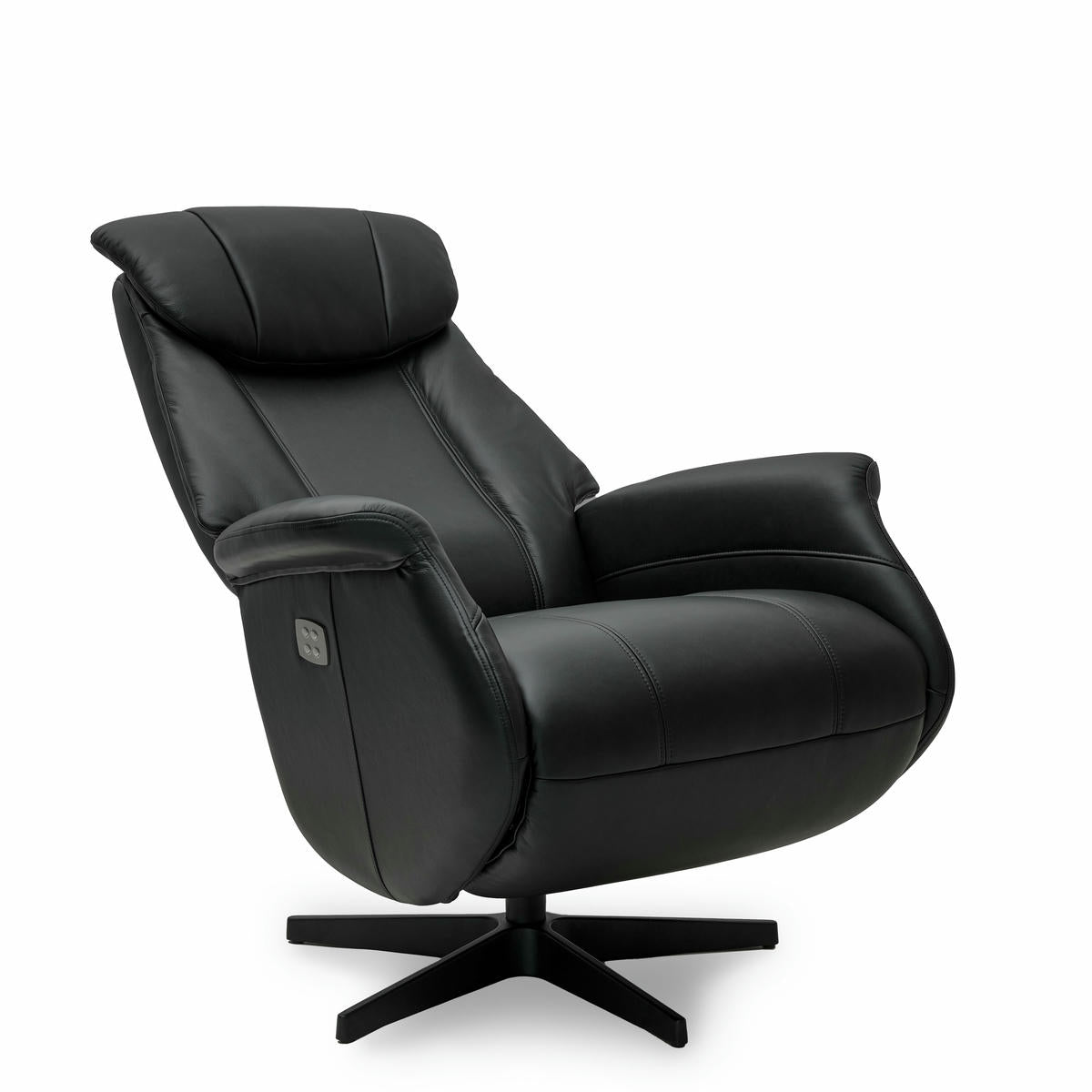 Relaxsessel Schwarz Bonanza Echtleder - FURNHOUSE