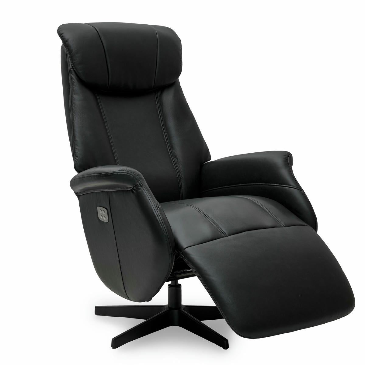 Relaxsessel Schwarz Bonanza Echtleder - FURNHOUSE