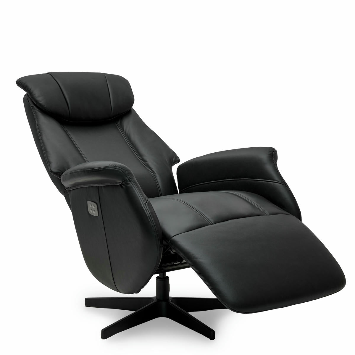 Relaxsessel Schwarz Bonanza Echtleder - FURNHOUSE