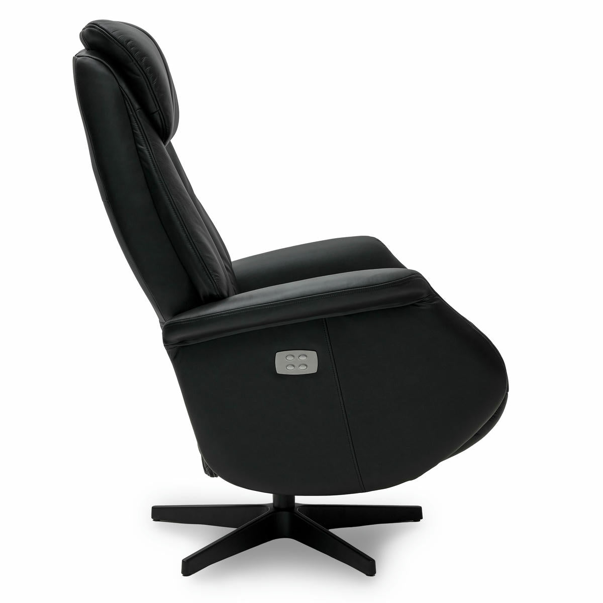 Relaxsessel Schwarz Bonanza Echtleder - FURNHOUSE