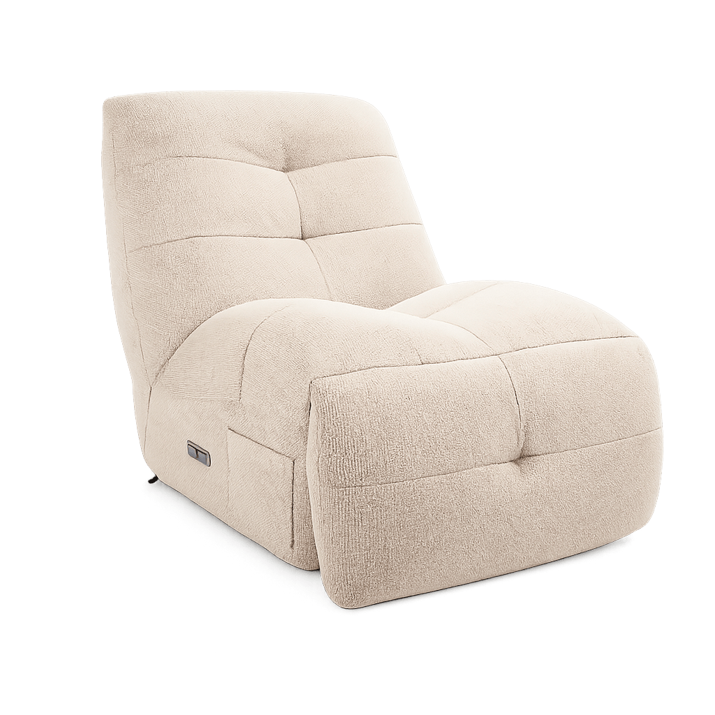 Elektrischer Relaxsessel Sultan - Stoffbezug Beige - FURNHOUSE