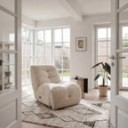 Elektrischer Relaxsessel Sultan - Stoffbezug Beige - FURNHOUSE