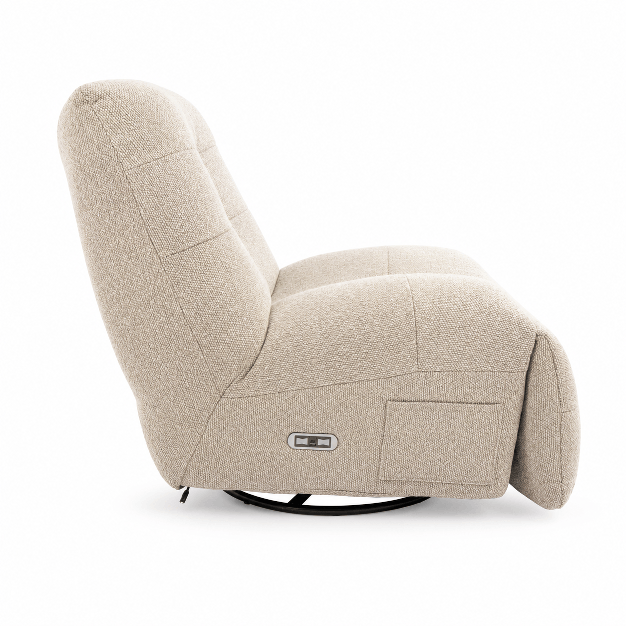 Elektrischer Relaxsessel Sultan - Stoffbezug Beige - FURNHOUSE