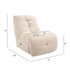 Elektrischer Relaxsessel Sultan - Stoffbezug Beige - FURNHOUSE