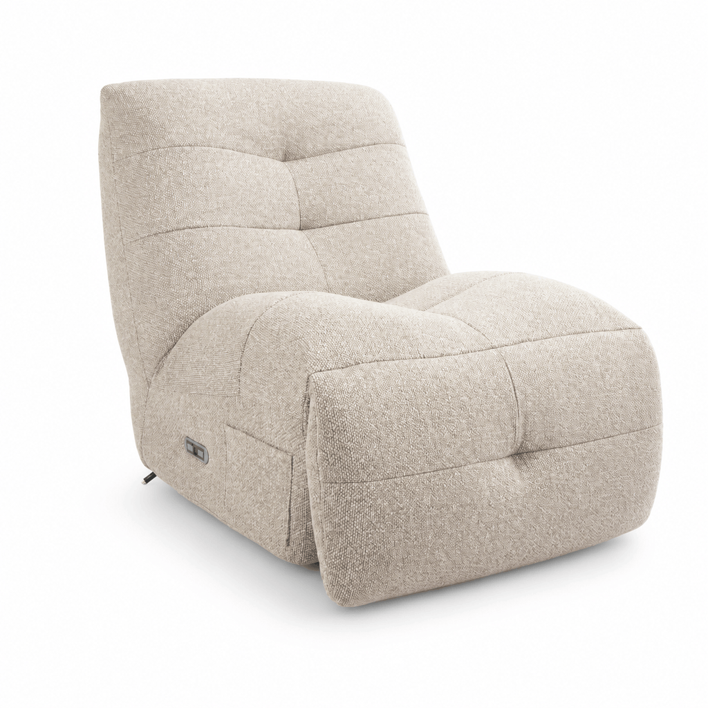 Elektrischer Relaxsessel Sultan - Stoffbezug Taupe - FURNHOUSE