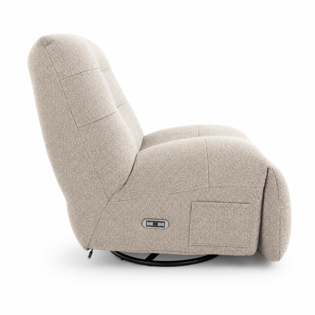Elektrischer Relaxsessel Sultan - Stoffbezug Taupe - FURNHOUSE