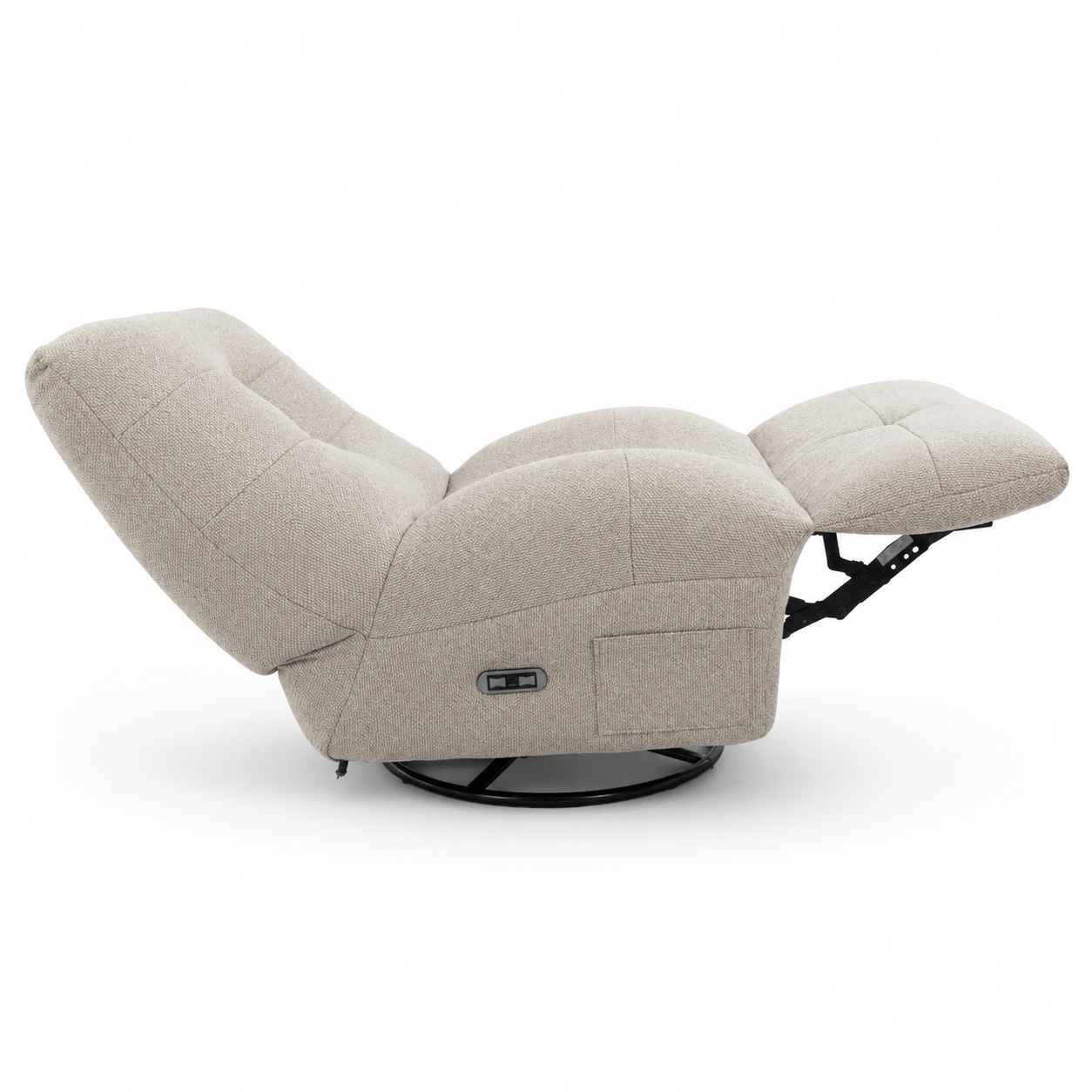 Elektrischer Relaxsessel Sultan - Stoffbezug Taupe - FURNHOUSE