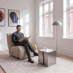 Elektrischer Relaxsessel Sultan - Stoffbezug Taupe - FURNHOUSE