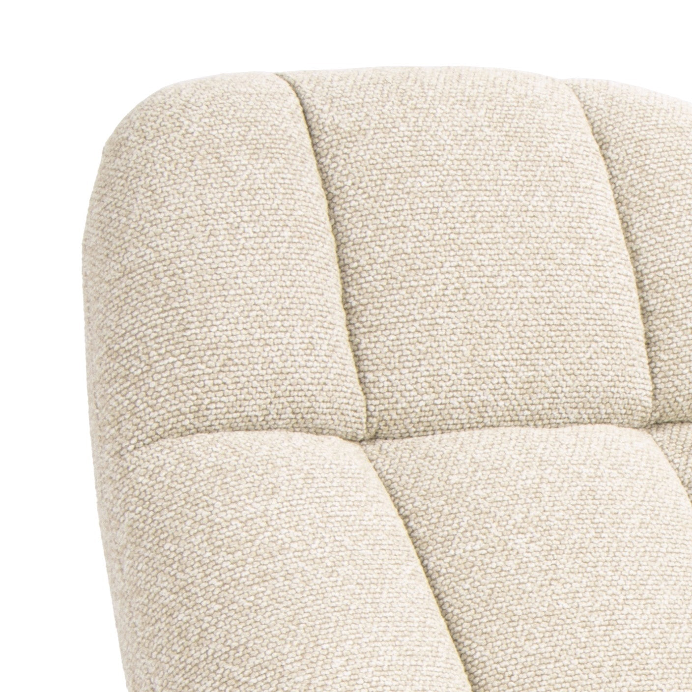 Manueller Relaxsessel Swing mit Fußhocker - Stoffbezug Beige - FURNHOUSE