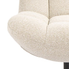 Manueller Relaxsessel Swing mit Fußhocker - Stoffbezug Beige - FURNHOUSE