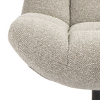 Manueller Relaxsessel Swing mit Fußhocker - Stoffbezug Taupe - FURNHOUSE