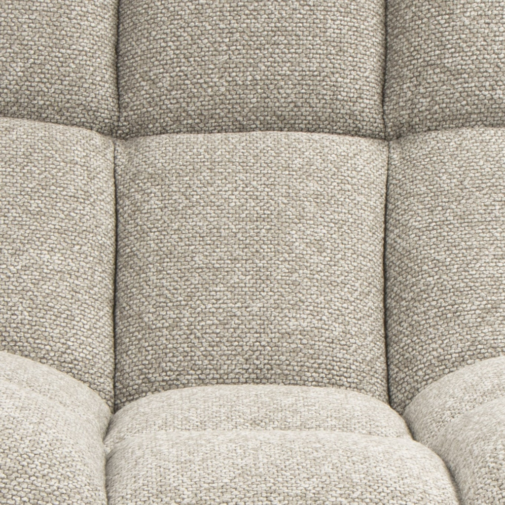 Manueller Relaxsessel Swing mit Fußhocker - Stoffbezug Taupe - FURNHOUSE