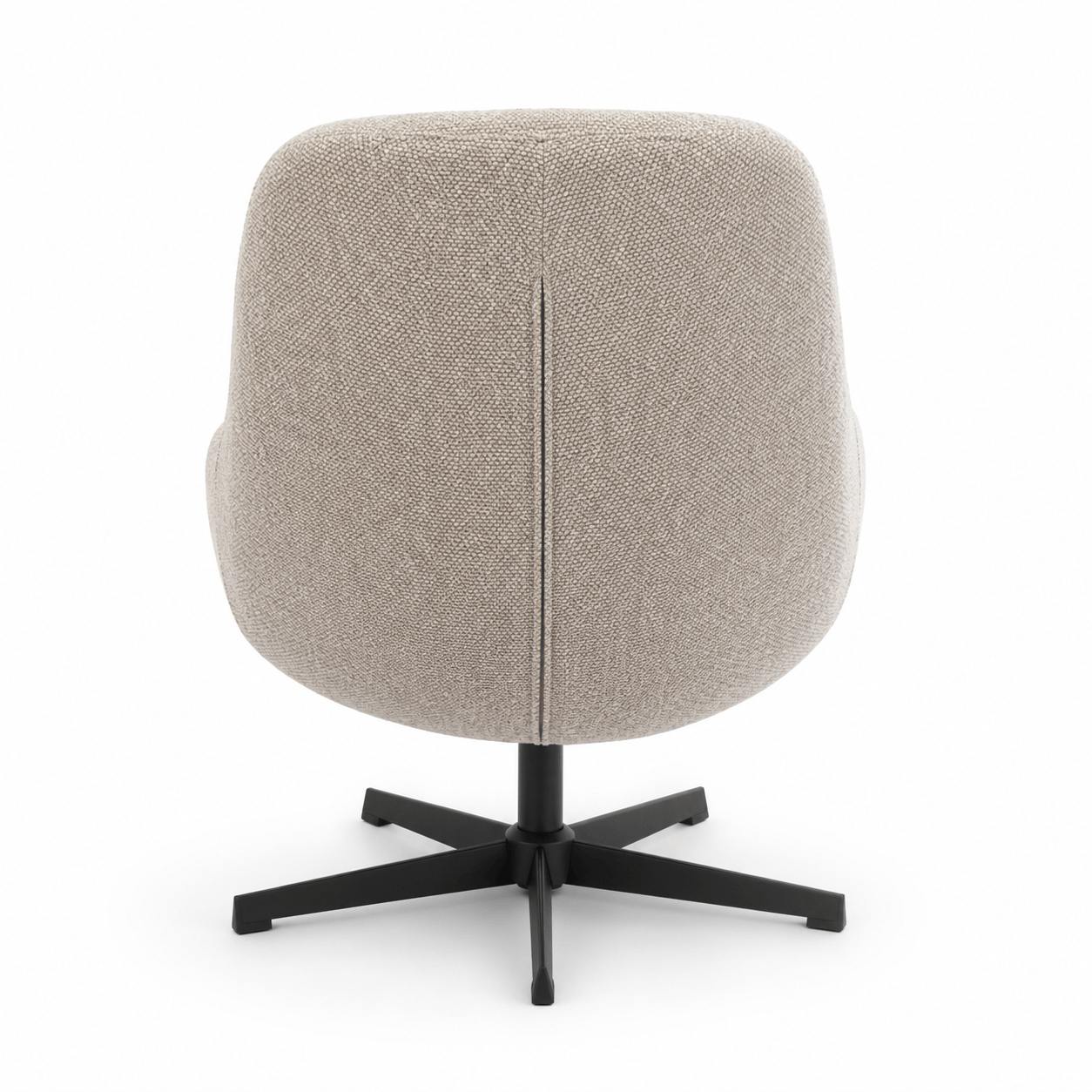 Manueller Relaxsessel Swing mit Fußhocker - Stoffbezug Taupe - FURNHOUSE