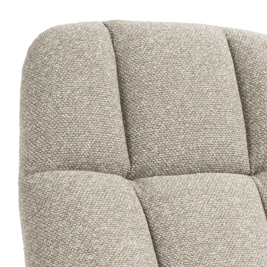Manueller Relaxsessel Swing mit Fußhocker - Stoffbezug Taupe - FURNHOUSE