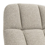 Manueller Relaxsessel Swing mit Fußhocker - Stoffbezug Taupe - FURNHOUSE