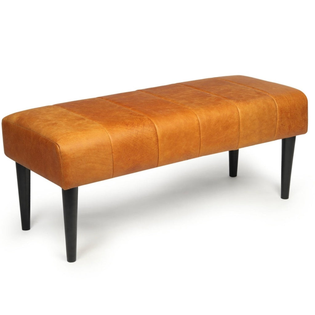Athea Sitzbank 120 cm - Cognacbraun - FURNHOUSE