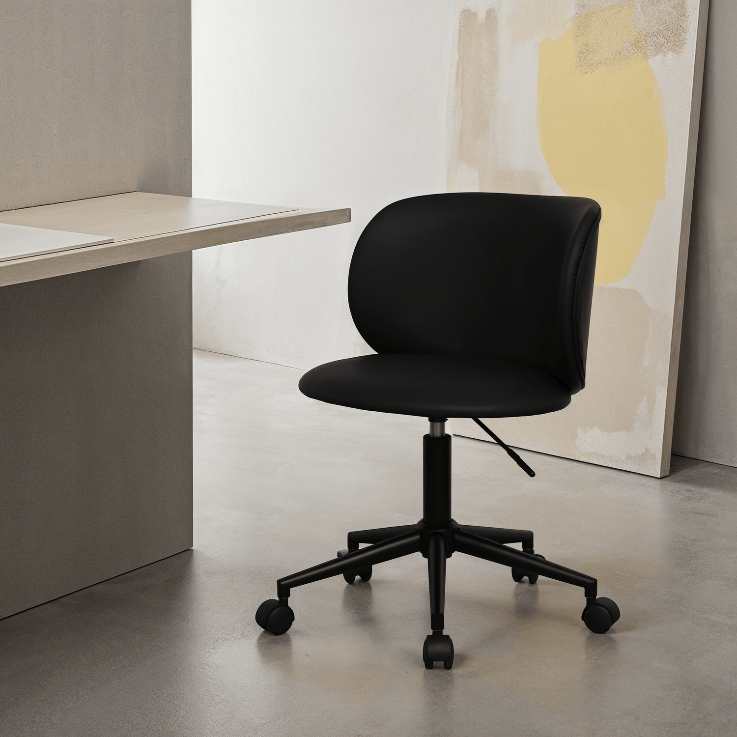 Bobo Bürostuhl - Kunstleder Schwarz